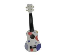EHJRE Giocattolo per ukulele per bambini a 4 corde, piccolo ukulele, giocattolo musicale Montessori per ragazzi e ragazze, Bianco