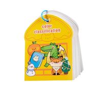 EHJRE Libro di Attività per Bambini Toys Toys Early Learning Puzzle Game Cartoon Educational Toys Sticker Book per Toddlers Boys Girls, Colore, 15.8x19.7 Cm