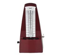 EHJRE Metronomo Meccanico Professionale in Metallo, Suono Forte, Traccia Precisa, Batteria, Chitarra, Violino, Altri Strumenti, Rosso