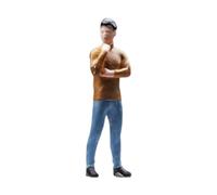 EHJRE Modello di Figura in Scala 1:64 per La Decorazione della Casa, Figura Umana per La Sala da tè, Pensando Amico