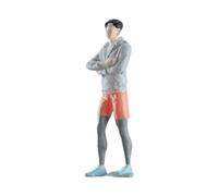 EHJRE Modello di Figura in Scala 1:64 per La Decorazione della Casa, Figura Umana per La Sala da tè, Uomo Sportivo
