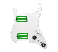 EHJRE Pickup per Battipenna per Chitarre Elettriche, HH, Robusto, Pratico E Professionale, Pezzo di Ricambio per Chitarra per Accessorio ST, Verde Bianco