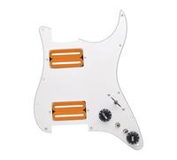 EHJRE Pickup per Battipenna per Chitarre Elettriche, HH, Robusto, Pratico E Professionale, Pezzo di Ricambio per Chitarra per Accessorio ST, Bianco Arancione