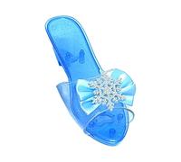 EHJRE Scarpe da Principessa Slip-on per Feste a Tema Danza per Bambini, Giochi di Ruolo, Blu