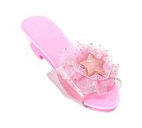 EHJRE Scarpe da Principessa Slip-on per Feste a Tema Danza per Bambini, Giochi di Ruolo, Rosa Chiaro