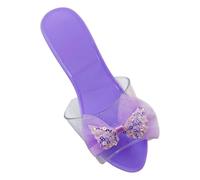 EHJRE Scarpe da Principessa Slip-on per Feste a Tema Danza per Bambini, Giochi di Ruolo, Viola Chiaro