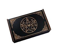 EHJRE Scatola di Legno Porta Carte Porta Carte da Gioco Decorativo da Collezione Decorazione per La Casa Piccolo Porta Carte Portagioie, Girare