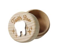 EHJRE Scatola per Dei Denti, Porta Denti Multiuso per Riporre I Denti Perduti, Prima Collezione, Scatola Commemorativa, Scatola per Bambini in Legno, Style C, Taglia unica bambino