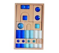 EHJRE Set di Blocchi di Cubo in Acrilico, Blocchi di Legno per L'insegnamento, Regali per Bambini