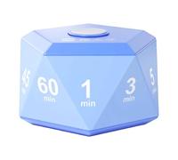 EHJRE Timer Visivo a Ribalta, Ricaricabile Tramite USB, Versatile per Esercizi di Cucina, 2,5 X 2,5 X 1,6 Pollici, Vibrazione E Suono, Blu