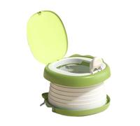 EHJRE Vasino Portatile Da Viaggio per Bambini, Pieghevole Compatto con Coperchio, Riduttore per WC Pieghevole, Riduttore per Vasino per Bambini Piccoli, Verde