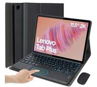 EHLCYS Custodia con Tastiera per Lenovo Tab Plus 11,5 Pollici Versione 2024 (TB351FU), Tastiera con Touchpad Retroilluminato 7 Colori, Copertura con Supporto PU Ultrasottile con Mouse