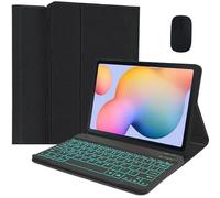 EHLCYS Custodia con Tastiera per Tablet Microsoft Surface PRO 9 (2022)/PRO X da 13 Pollici, Tastiera Bluetooth Wireless Rimovibile Magnetica Retroilluminata A 7 Colori, Custodia Leggera Ultrasottile