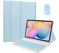 EHLCYS Custodia con Tastiera per Xiaomi Redmi Pad PRO 12,1 Pollici del 2024, Tastiera Bluetooth Wireless Rimovibile Magnetica, Custodia con Supporto Multi-Angolo Ultrasottile con Mouse,Blu