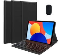 EHLCYS Custodia con Tastiera per Xiaomi Redmi Pad SE 8.7 Pollici 2024, Tastiera Bluetooth Wireless Staccabile, Custodia Protettiva Magnetica Ultrasottile Multi-Angolo con Mouse,Nero