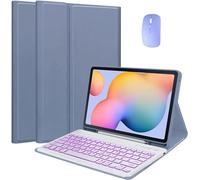 EHLCYS Custodia con Tastiera Touchpad per Samsung Galaxy Tab A9 Plus Modello 2023 11 Pollici (SM-X210/X216/X218), Tastiera Bluetooth Wireless Rimovibile Magnetica con Portapenne E Mouse,Viola
