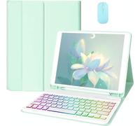 EHLCYS Custodia con Tastiera Touchpad per Samsung Galaxy Tab A9 Plus Modello 2023 11 Pollici (SM-X210/X216/X218), Tastiera Bluetooth Wireless Rimovibile Magnetica con Portapenne E Mouse,Mint Green