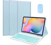 EHLCYS Custodia con Tastiera Touchpad per Samsung Galaxy Tab A9 Plus Modello 2023 11 Pollici (SM-X210/X216/X218), Tastiera Bluetooth Wireless Rimovibile Magnetica con Portapenne E Mouse,Blu