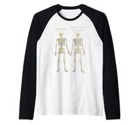 Ehlers Danlos Sindrome Scheletri Zebra Consapevolezza Spoonie Maglia con Maniche Raglan