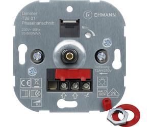 Ehmann 3900x0100 Dimmer da incasso Adatto per lampadina: Lampadina ad incandes