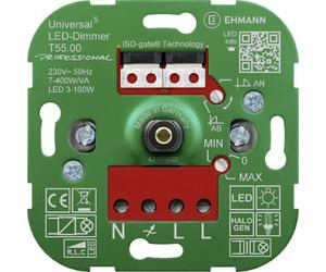 Ehmann 5500x0000 Dimmer universale Adatto per lampadina: Lampadina LED, Lampad