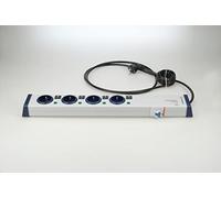 EHMANN Barra di carica della batteria 0250 x 0004 g303, 4 volte (4 A), con protezione personale FI 30 mA, cavo di alimentazione da 3 m
