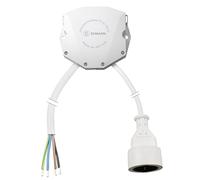 EHMANN Scatola di derivazione per cucine con cavi di collegamento 2m per piano cottura e 2m per forno, morsetti a leva certificati VDE per il collegamento di ulteriori apparecchi, 8166x0202