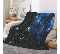EHOMERY Coperte King Size Lenzuola Matrimoniali di Flanella in Offerta Coperte Divano Coperta Morbida Letto Singolo Cielo Stellato Paesaggio Coperta per Ospitare Nero 200x150cm