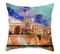 EHOMERY Copricuscini Quadri Fodera per Cuscino A Rollo Seta Federe E Cuscini Decorativi Fodera per Cuscino Grande Decorazione del Divano del Soggiorno 16X16 Inches