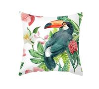 EHOMERY Federa Cuscini Bambini Decorativi Federe Cuscino per Esterno Tucani Poliestere Copricuscini E Federe Federe Cuscini Divano Rettangolari Federe Cuscino Tinta Unita 40X40 cm