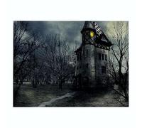EHOMERY Lino Sottopiatti Quadrati Tovagliette da Tavola Halloween Set di 1, Tovaglietta Tessuto Piatto Antisdrucciolo Resistente Calore Asciugatura Rapida per Quotidiana, 32x42cm