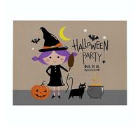 EHOMERY Lino Tovaglietta da Colazione Cotone sotto Piatto Halloween Set di 1, Sottopiatti Giardino Antisdrucciolo Resistente Calore Ad Asciugatura Rapida per Tavola Quotidiana, 32x42cm