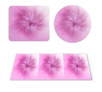 EHOMERY Tappetino E Mouse Inter Mouse Pad Legami Arte Dei Fiori Tappetino Mouse Verticale Mouse Pad Per Decorare La Scrivania - 3 Pack [30x80 cm, 20x24 cm And Dia 20 cm]