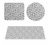 EHOMERY Tappetino Mouse Anime Mouse Pad Gamer Modello Retrò Tappetino Per Il Mouse Legami Tappetini Tastiera Mouse - 3 Pack [30x80 cm, 20x24 cm And Dia 20 cm]