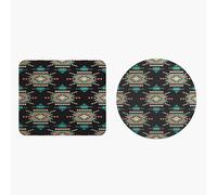 EHOMERY Tappetino Mouse Macbook Mouse Pad Benq Modello Retrò Tappetino Per Il Mouse Mouse Pad Legami Per Decorare La Scrivania - 2 Pack [20x24 cm And Dia 20 cm]