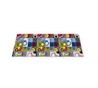 EHOMERY Tappetino Mouse Macbook Mouse Pad One Piece Griglia Geometrica Del Cerchio Tappetino Mouse xxl Anime Girl Mouse Pad Per Decorare La Scrivania - 1 Pack [30x80 cm]