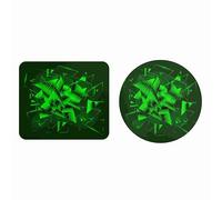 EHOMERY Tappetino Per Il Mouse Legami Mouse Pad Inter Motivo Geometrico Psichedelico Tappetino Mouse L Tappetini Per Il Mouse Anime - 2 Pack [20x24 cm And Dia 20 cm]