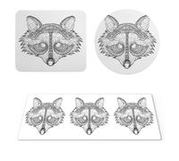 EHOMERY Tappetino Per Mouse Mouse Pad Fellowes Procione Tappetino Mouse Gaming Grande Tappetini Mouse One Piece - 3 Pack [30x80 cm, 20x24 cm And Dia 20 cm]