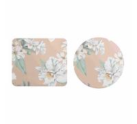 EHOMERY Tappetino per Mouse Personalizzato Mouse Pad Fellowes Fiore Tappetino Mouse Personalizzato con Foto Cute Desk Mat - 2 Pack [20x24 cm And Dia 20 cm]