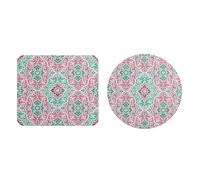 EHOMERY Tappetino Tastiera E Mouse Gaming Anime Mouse Pad Legami Modello Retrò Tappetino Per Il Mouse xxl Tappetini Mouse - 2 Pack [20x24 cm And Dia 20 cm]