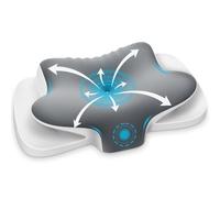 Ehomfory Cuscino Cervicale per Dormire, 2 in 1 Cuscini Laterali in Schiuma di Memoria per il Sonno Cuscino Ergonomico di Supporto al Collo per Migliorare la Qualità del Sonno, 65x37x10/12cm, Grigio