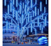 Ehomfory Luci Natalizie Esterno, 30 CM 15 Tubi 540 LED Luci Della Pioggia di Meteore Esterno, 11.6M LED Neve che cade Ghiaccioli Luci a cascata per Albero di Natale Decorazioni Matrimonio Festa