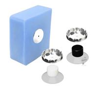 [EHOP] - Portasapone magnetico con protezione | Ventosa trasparente per doccia, cucina, bagno | sapone solido | Design Italiano (2, Trasparente)