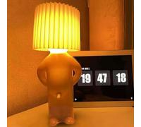 EHOTER A Little Shy Man, lampada creativa da scrivania con scritta "Naughty Boy", con interruttore D* CK, divertente e romantica, lampada da comodino, luce d'atmosfera, per decorare la casa (giallo)