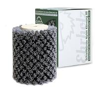 EHRHOLZ® Spazzola abrasiva adatta per smerigliatrice Makita 9741 | spazzola strutturante | spazzola satinata | qualità professionale | per la lavorazione di legno e metallo (nylon, grana 100)