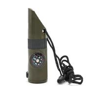 EHRMKJYPZ Campeggio all'aperto 7 in 1 Fischietto Multifunzione con Bussola termometro