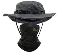 ehsbuy Cappello Pescatore Uomo con Raffreddamento Scaldacollo Militare Regolabile Safari Cappello Camouflage Face Sciarpa Trekking Softair Estivo Cappellino per Caccia Sport All'aperto