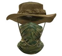 ehsbuy Cappello Pescatore Uomo con Raffreddamento Scaldacollo Militare Regolabile Safari Cappello Camouflage Face Sciarpa Trekking Softair Estivo Cappellino per Caccia Sport All'aperto