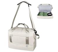 ehsbuy Ryanair, bagaglio a mano da donna e da uomo, 40 x 20 x 25 cm, impermeabile, da portare con sé, da viaggio, fine settimana, con custodia per scarpe, Beige, Taglia unica
