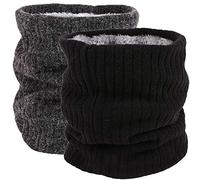 ehsbuy Scaldacollo In Pile Scaldacollo Termico Sciarpa a Cerchio Lavorata a Maglia Invernale Unisex Spessa Per Sport In Bicicletta